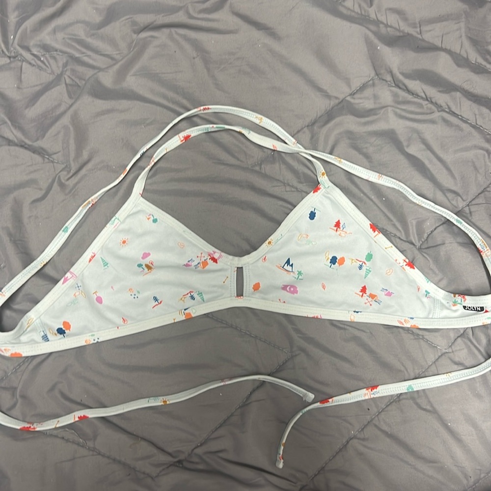 Jolyn white Patterned Vent Bikini Top